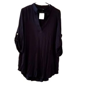 Black top with small collar